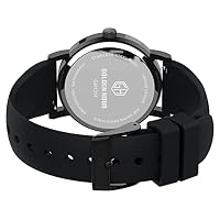 GOLDEN HOUR Waterproof Nurse Watch for Medical Professionals, Unisex - Analog Display, 24 Hour with Second Hand, Colorful Silicone Band in All Black — image 4