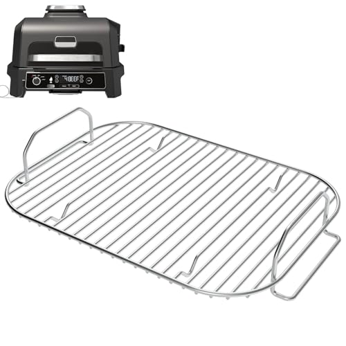 GLOWYE Smoke Rack for Ninja Woodfire Outdoor OG800 and OG900 Series, Stainless Steel Rack for Ninja XSKRSTRKXL Woodfire Pro XL, Pro Connect XL Grill Accessories