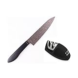 【TVで紹介】ストーンバリア包丁 + おまけ付き 専用シャープナー 日本製 岐阜県関市 180mm レジェンド松下 スーパーストーンバリア包丁 疲れない包丁