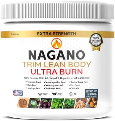 Lean Body Ultra Burn | Organic Greens Superfood Powder | Supports Energy, Detox, Digestion Vitality | Turmeric, Moringa, Wheatgrass, Ashwagandha | Gluten-Free, Vegan, Non-GMO | 5.3 oz (1)