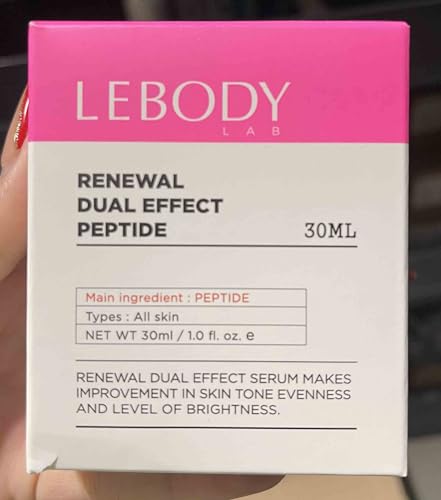 LEBODY Lab Renewal Dual Effect Serum Peptide - Discoloration Correcting Face Serum - Brightening Facial Moisturizer - With Amino Acid Complex - 30 ml - Image 3