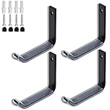 【Platzsparend】: Dieses Reifenregal hängt platzsparend an der Wand. Belastbarkeit bis 25kg. Für die meisten Reifen geeignet.