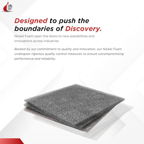 Image of Nickel Foam (Open Cell) | Size: W 200mm x L 300 mm x T 0.5mm | Purity > 99% | Cell Size (PPI) : 110 PPI | Porosity : 95% - 98%