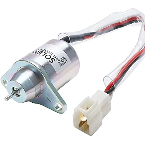MaySpare Fuel Shut Off Solenoid 1503ES-12S5SUC5S SA-4562T Woodward 4TNV94L-SFN Parts for Yanmar 119653-77950 119285-77950 12VDC Cover