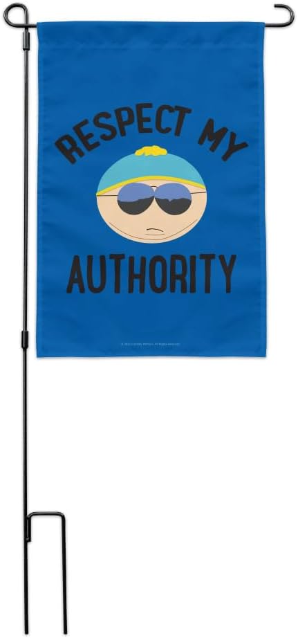 South Park Cartman Respect my Authority Garden Yard Flag