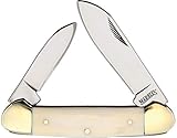 Marbles MR580 / PK352WH Canoe White Smooth Bone Folding Knife