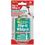 STAR BRITE Dip-It Whip-It Liquid Rope Whipping – Permanent & Flexible Rope End Sealer, Designed to Help Seal and Finish Rope Ends, Ideal for Marine Use, Multiple Colors, Made in USA
