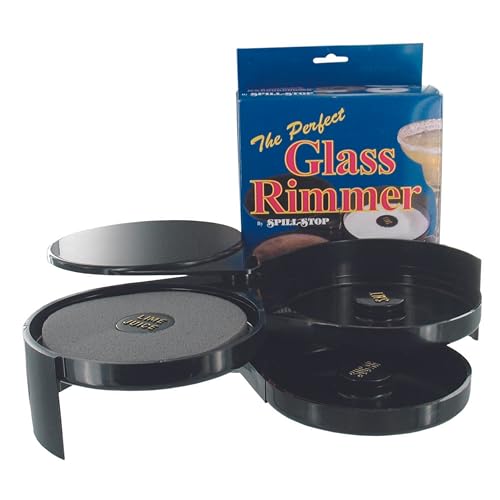 Spill-Stop 444-00 3 Tier Bar Glass Rimmer, Salt, Lime, Sugar, Rim 5-1/4