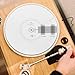 Mayrecords Turntable Cartridge Alignment Protractor Mat, 12 inch Acrylic Vinyl Record Mat, Anti-Slip LP Vinyl Record Pickup Calibration Plate for Turntable Accessories (Style B)