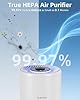 Air Purifiers for Large Room Up to 1095 Ft² Home Bedroom in 1 Hr, H13 True HEPA Air Purifier Effectively Lower 99.97% Smoke, Airborne Particles, Pet Dander with 3 Pieces Replacement Pre Filter (White)