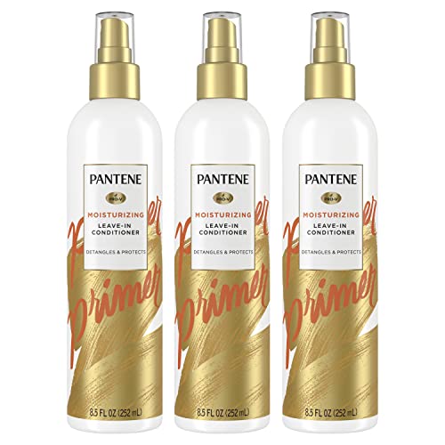 Pantene Conditioning Detangler Spray, Nutrient Boost, Pro-V Repair and Protect for Damaged Hair, 8.5 oz, 3 count (Packaging May Vary)