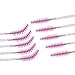 Elisel 100pcs Disposable Mascara Brushes with Container, Mascara Wands Makeup Brushes Applicators Kits for Eyelash Extensions and Eyebrow Brush (Crystal Pink)