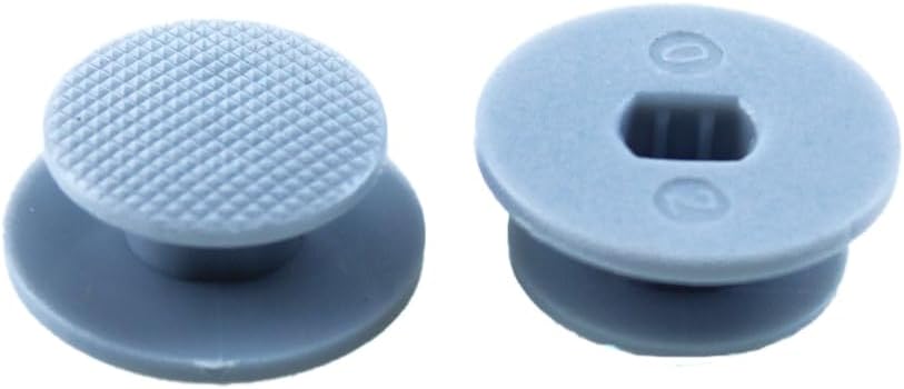 2Pcs Replacement Analog Joystick Stick Cap Cover Button for PSP 2000 3000 Slim Console Thumb Stick Caps Repair Part (White)