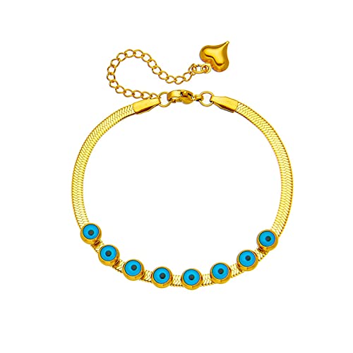 Bracelet oeil bleu pour femme - Un bijou léger facile à porter