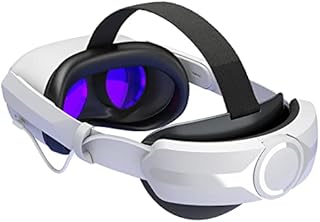 AUBIKA Elite Strap With Battery for Oculus Quest 2, Head Strap Replacement Accessories, Built-in 5000mAh Extend 6hrs Game Time, Lightweight Design for Enhanced Comfort in VR
