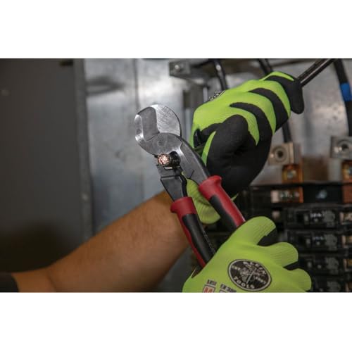 Klein Tools J63225N Cable Cutter, Made in USA, Journeyman High-Leverage Wire Cutter and Stripper for Cutting Aluminum, Soft Copper and Communications Cable by KLEIN TOOLS - Image 5
