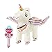 Produktbild ZhanXiang Einhorn Plüsch Elektronisches Haustier Spielzeug,Zauberstab Fernbedienung Haustier Spielzeug, farbiges, gehen,Licht Musikwiedergabe für Mädchen von 3-8 Jahren
