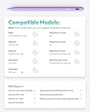 Metapen Pencil A8 for iPad 2018-2025, (2X Faster Charge), Pixel Precision, Tilt Sensitive Stylus Pen Compatible Apple iPad 11/10/9/8/7/6th Gen, Pro 12.9/11/13 Inch M4, Air 3/4/5/M2/M3, Mini5/6, Black - Image 4