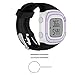TUSITA Band for Garmin Forerunner 10 / Forerunner 15 (Large 2.5CM Screen) - Silicone Replacement Strap Bracelet Wristband - GPS Smart Watch Accessories