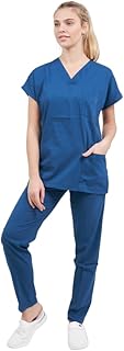 Conjunto Sanitario Azul Marino, Uniformes Sanitarios Mujer y Hombre Casacas Sanitarias Mujer y Hombre Pijama Sanitario Uniforme Enfermera Conjunto Casaca y Pantalón