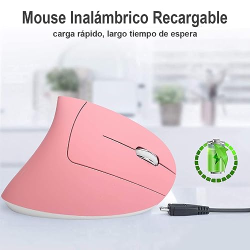 Mouse De Computadora, Personal Computer mouse rosa Marca DQST (3)
