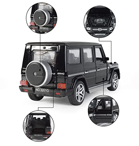Image of Metal Pull Back Diecast Car 1:32 Mercedes Amg G65 Pull Back Car Model With Sound Light Boys Gifts Toys For Kids?Pack Of 1?,Multicolor