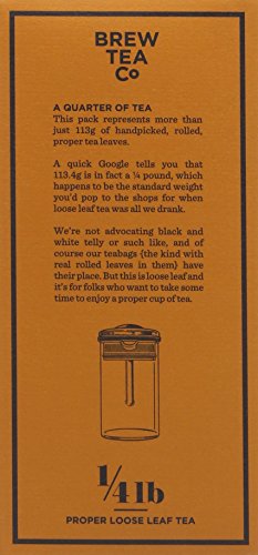 Brew Tea Co Lemon and Ginger Proper Loose Leaf Tea 113g, Pack of 2 (226g)