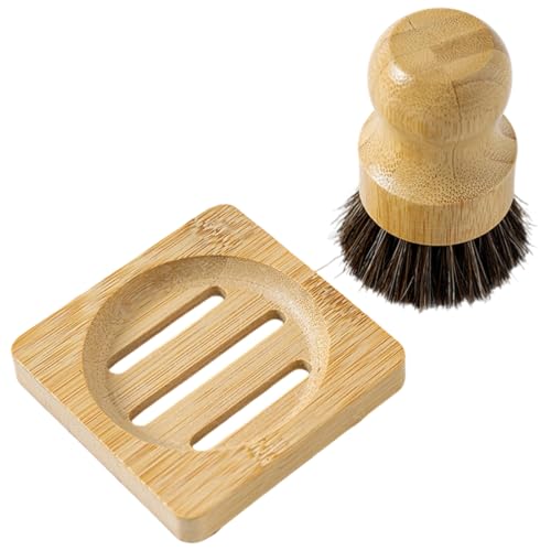 Cepillo Multifuncional, Cepillo de champiñones, cepillo de cocina, cepillo de lavado de madera, Lavado sin Plástico, para lavar platos, ollas, sartenes, para limpiar hongos y verduras