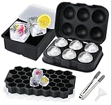 Material Seguro: el molde de hielo está hecho de silicona de grado alimenticio 100%, sin BPA y certificado por la FDA. No es tóxico y es duradero, apto para refrigeradores y lavavajillas, y puede ser utilizado por adultos y niños. Pase un verano fresco y cómodo con su familia y amigos.