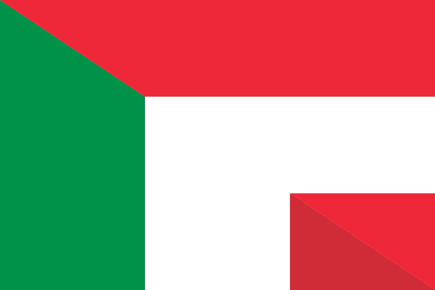 Drapeau Autriche Italie grand format hybride pour supporter et decoration interieure exterieure