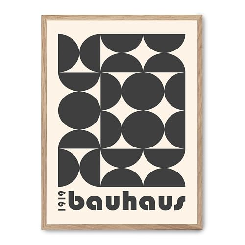 Cuadro bauhaus black forms i FASE5 tableau minimaliste de salon