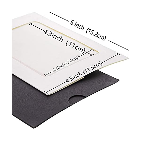 Fashion HW 30 stücke Fotorahmen aus Pappe, zum Aufhängen, 10 x 15 cm，DIY Kraftpapier Bilderrahmen Hängende… – Bild 6