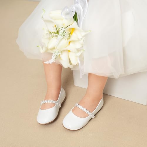 image for DREAM PAIRS Girls Dress Shoes - Mary Jane Casual Slip On Ballerina Fla