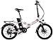 VARUN 20" Klappbares E-Bike für Damen Herren, Faltbares E-Citybike mit 36V 10.4Ah Abnehmbar Akku, EU-konform 250W Motor 25 km/h, Shimano 7 Gang-Schaltung, Pedelec Mountainbike (Weiß) (Weiß)