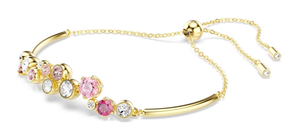 Swarovski Constella bracelet Mixed cuts, Multicolored, Gold-tone plated2