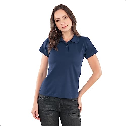 Kit 3 Camisas Polo Femininas Camiseta Gola Polo Piquet uniforme lisa básica Coloridas (as2, alpha, l