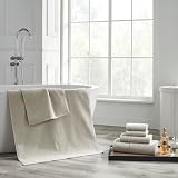 Modern Threads 6-częściowy zestaw ręczników z waflowym żeberkiem – bawełniane ręczniki kąpielowe premium, bardzo chłonne i miękkie, elegancka faktura waflowa do łazienki i spa, taupe