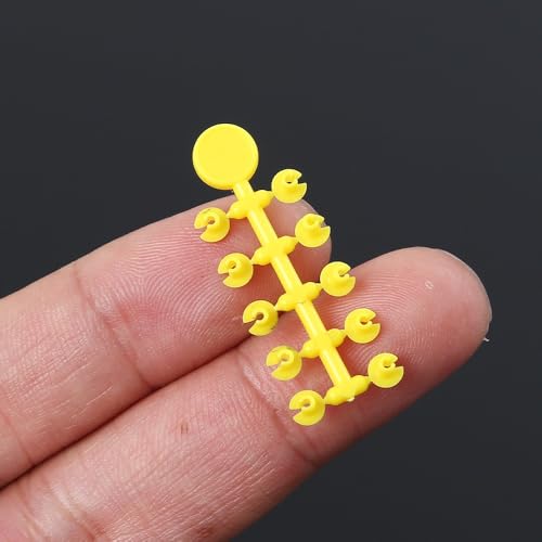 Set de 200 piezas accesorios para pesca de carpa amarillos miniatura 4