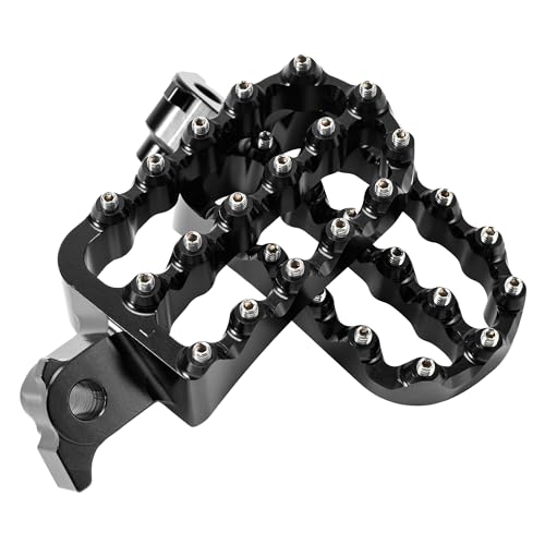 LTIENBST Verlängerte, vergrößerte Aluminium-Fußrasten, Pedale, Fußstütze, Compatible with Yamaha Tenere700/XTZ 700 2019 2020 2021 2022 2023 2024, Tenere 700 Rally Edition 2020–2024, Schwarz