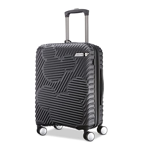 American Tourister Disney Molded Hardside Expandable Luggage with Spinner Wheels, Black, Carry-On 20-Inch