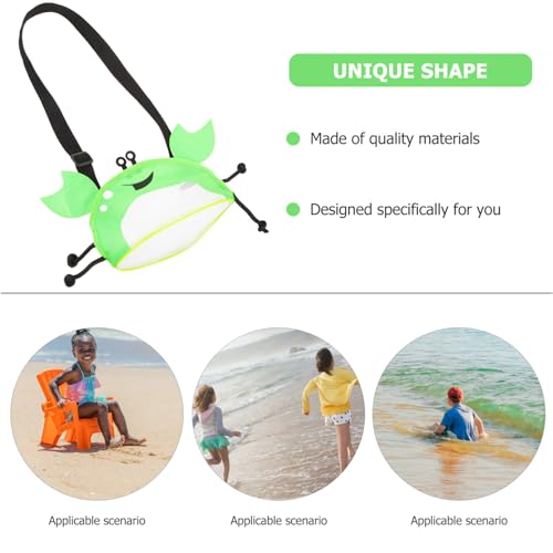 VALICLUD Handheld Travel Bag Reusable Beach Bag Beach Accessory for Boys and Girls Mesh Tote3