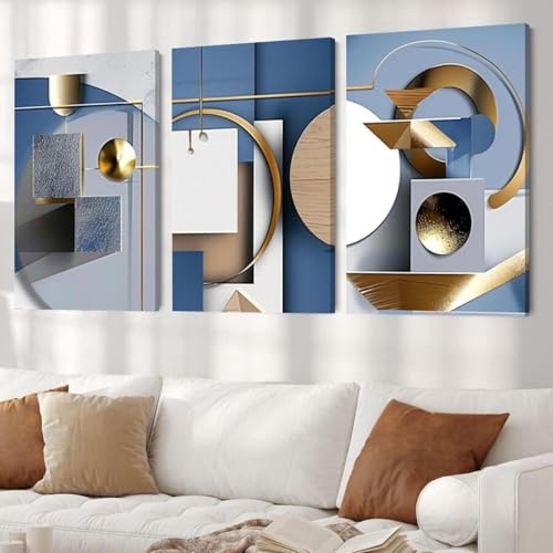 Impression murale géométrique abstraite 40x60cm pour habiller un mur vide facilement