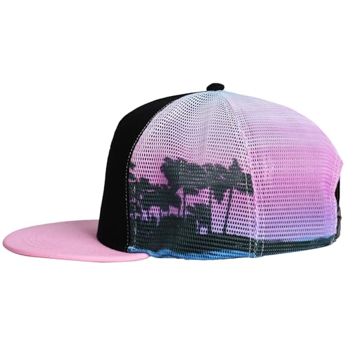 Image of EDTREK Adventure Snapback Hat - Surf Hat - Beach Hat - Hiking Trucker Hat - Flying High Hat