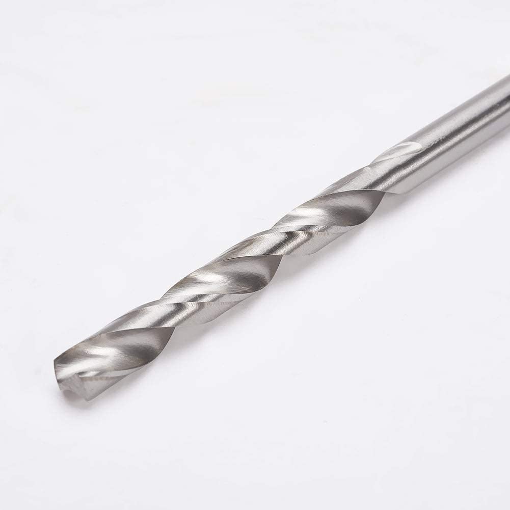 Auniwaig 8.5mm Straight Shank Twist Drill Bit, Twist Drill High Speed Steel Bit, HSS-4241 long drill bit apply to stainless steel, copper, aluminum alloy, wood, plastic 5Pcs