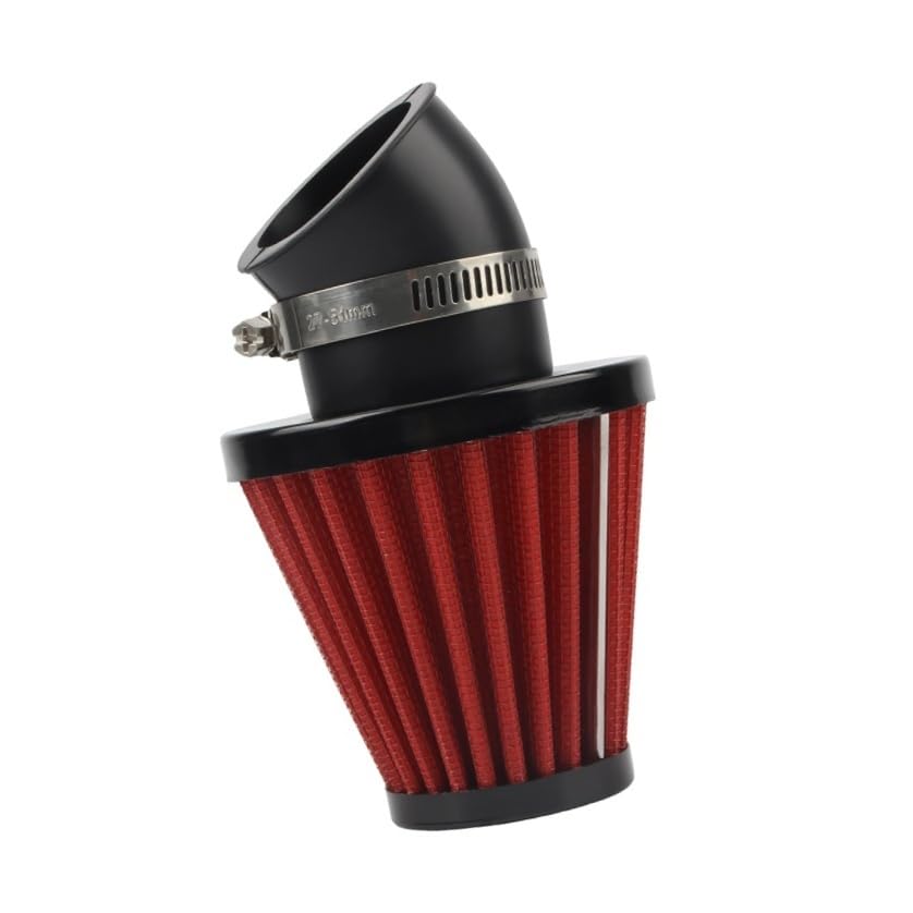 Filtro de aire para motocicleta GY6 de 35mm y codo de 45 grados compatible JOG Fuego