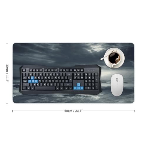 Stormy Sea Desk Pad Large Office Desk Mat Waterproof miniatura 2