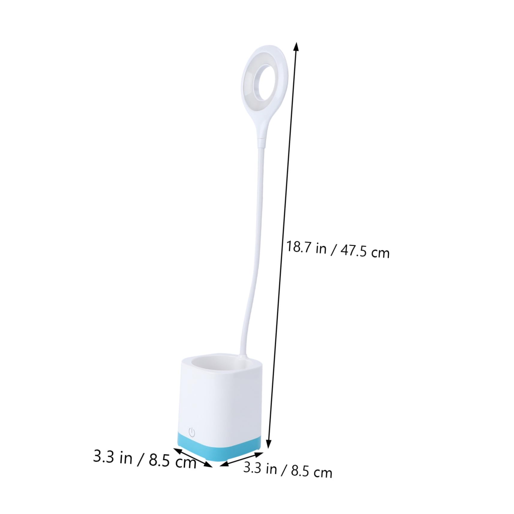 Touch Dimmbare LED Schreibtischlampe mit Aunschutz Lade- & Stifthalter flessibile Tischleuchte für Büro & Schlafzimmer - Design moderno Einstellbare Helligkeit