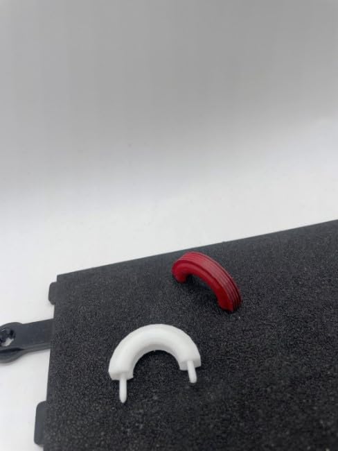 Greenhills Red & White Half Tyre Obstacle Pair for Scalextric Goodwood Chicane C177 - New - MACC986