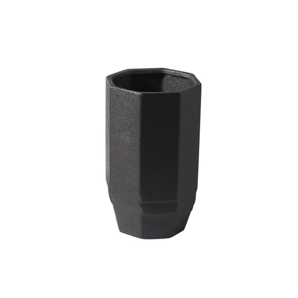 Vase en céramique noir 22cm Simple Moderne pour décoration de salon