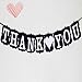 Pixnor Rectangle Chic Thank You Wedding Bunting Banner Photo Booth Garland Props Anniversary Bridal Party Decoration